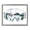 Stupell Industries Ski Mountain Reflection Goggles Framed Floater Canvas Wall Art